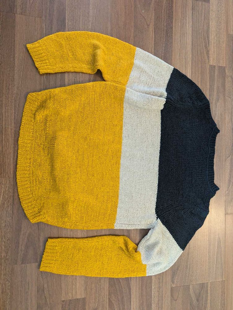 Color Block Knit Sweater