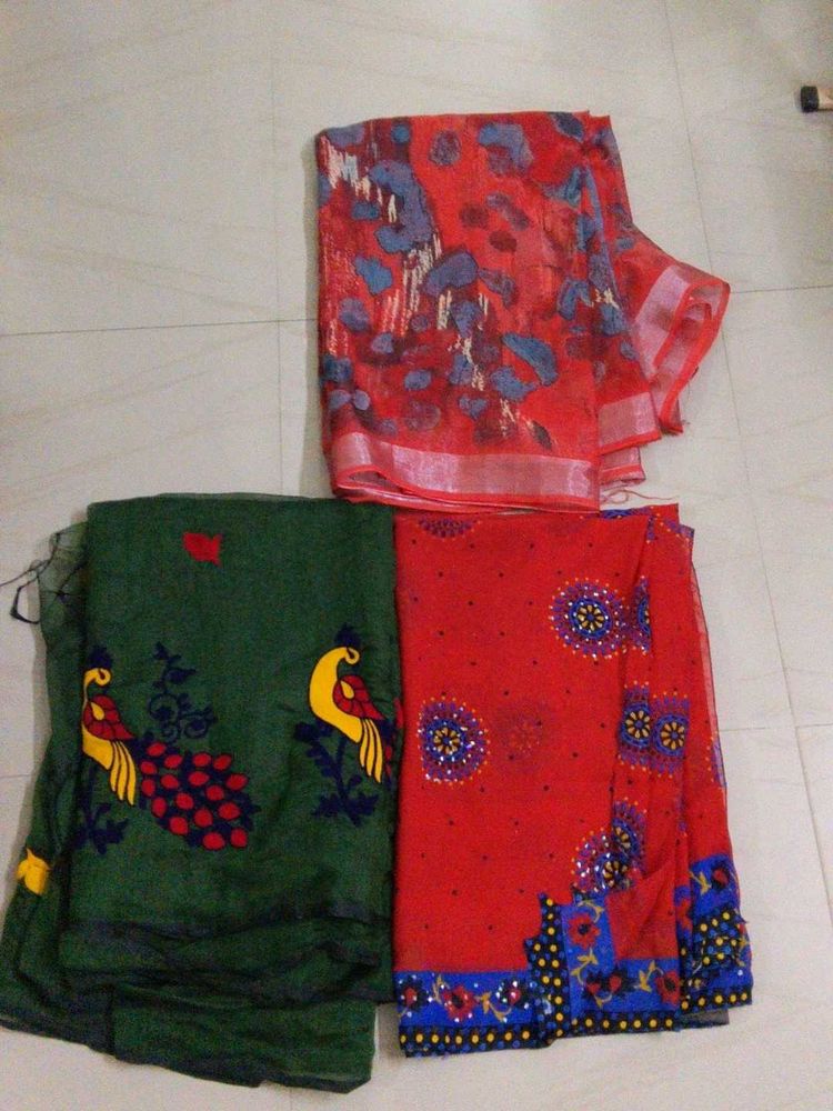 Beautiful Sarees (Set of 3)