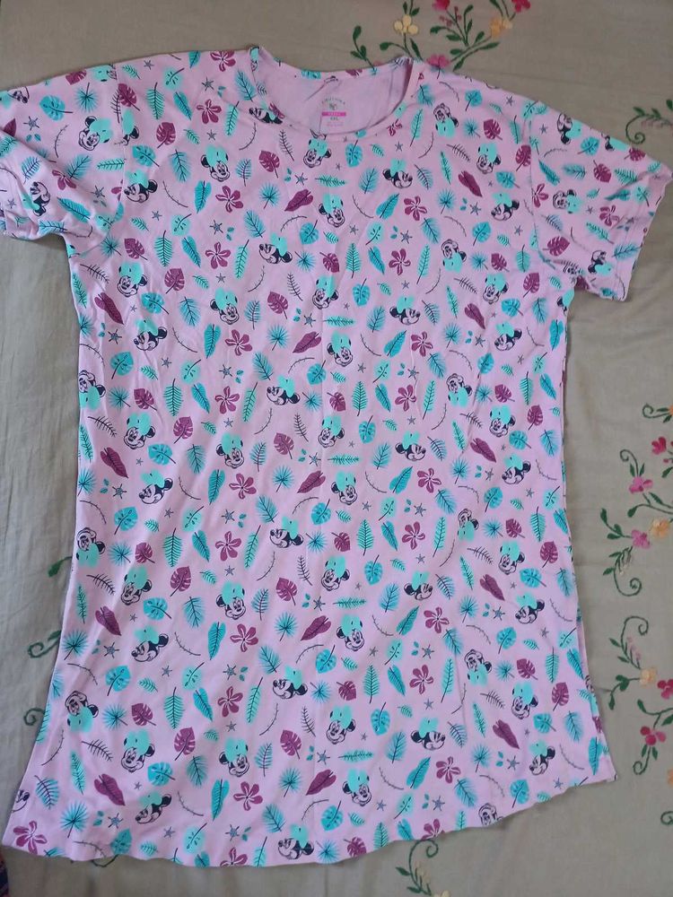 Cute Pink Panda Print T-Shirt