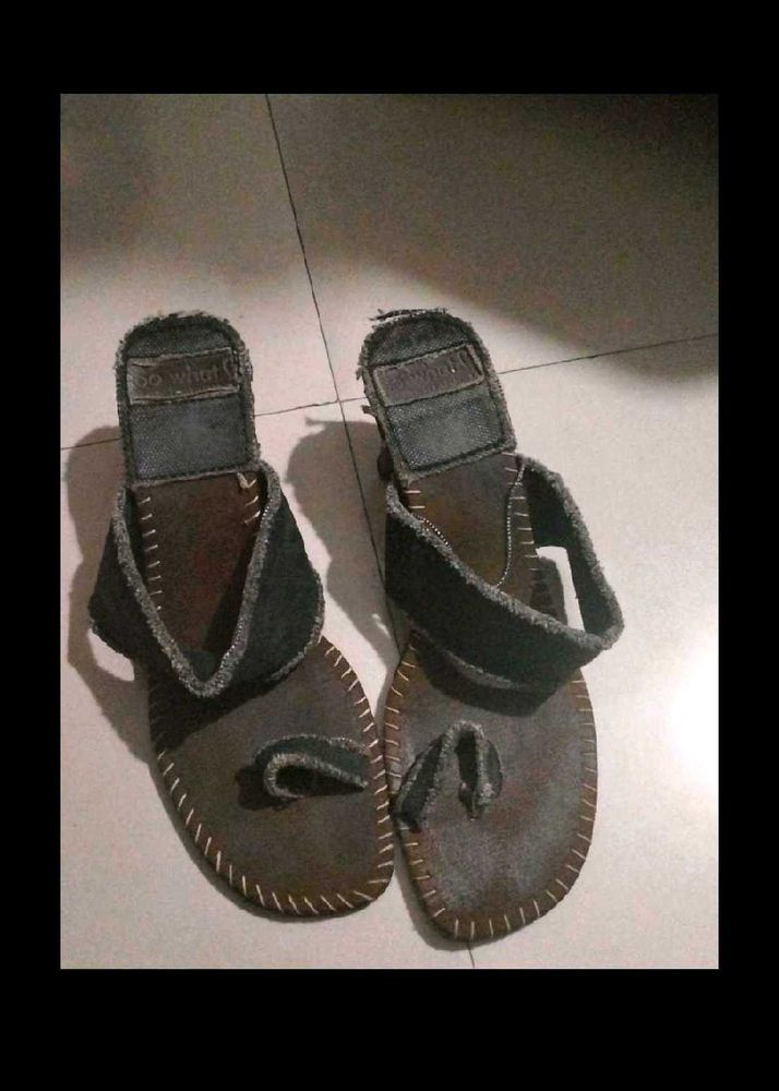 Used Branded Denim Heels