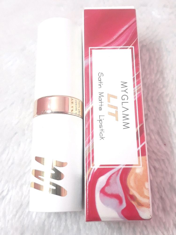 MyGlamm LIT Satin Matte Lipstick-Lust Stories (Pin