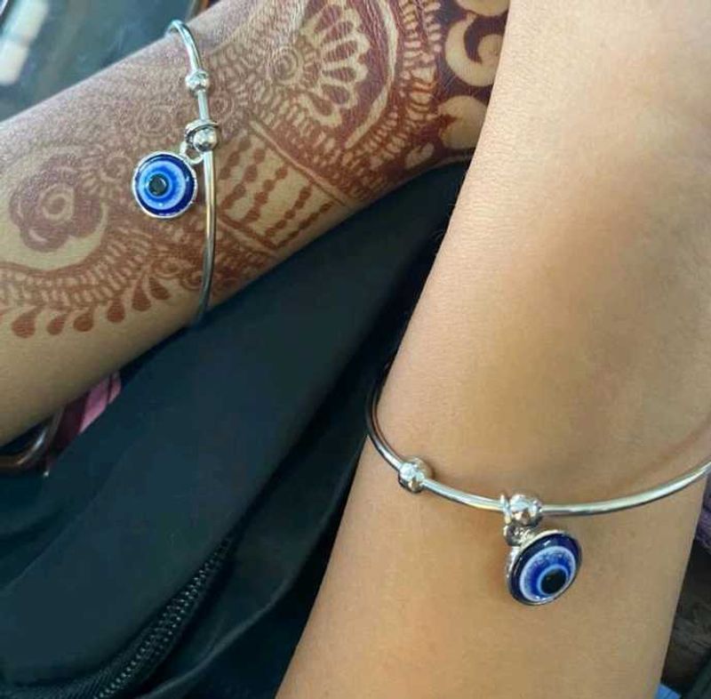 Evil Eye Bangle Bracelet