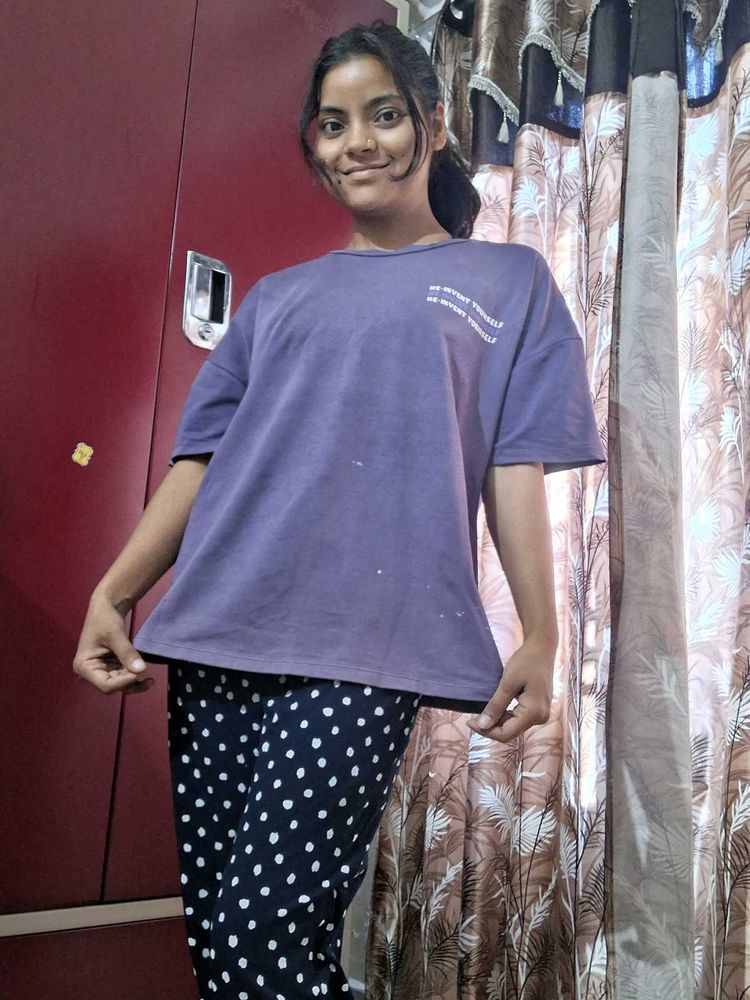 Purple Graphic T-Shirt