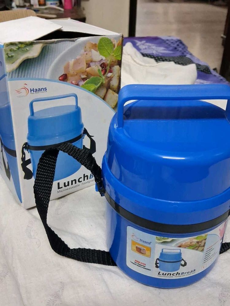 Haans Blue Lunch Break Tiffin Carrier