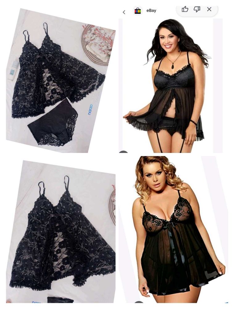 Black Lace Lingerie Set