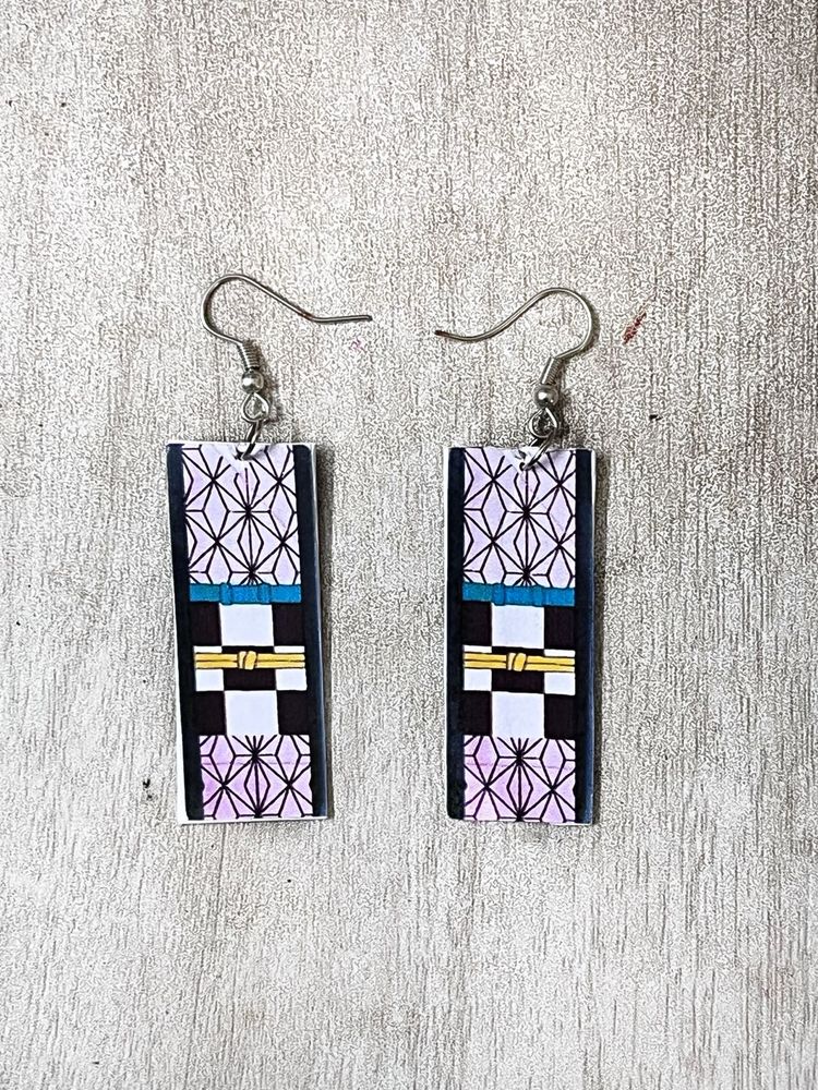 demon slayer nazuko inspired earrings