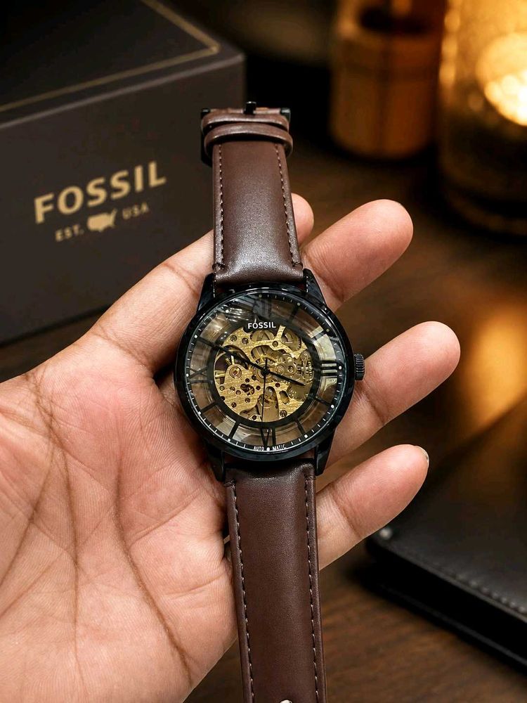 Fossil Automatic Watch Leather Belt