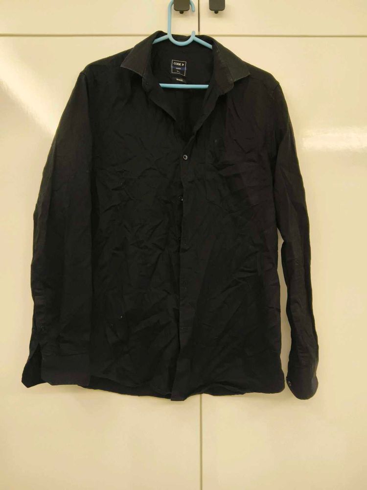 CODE Jet  Black Long Sleeve Shirt