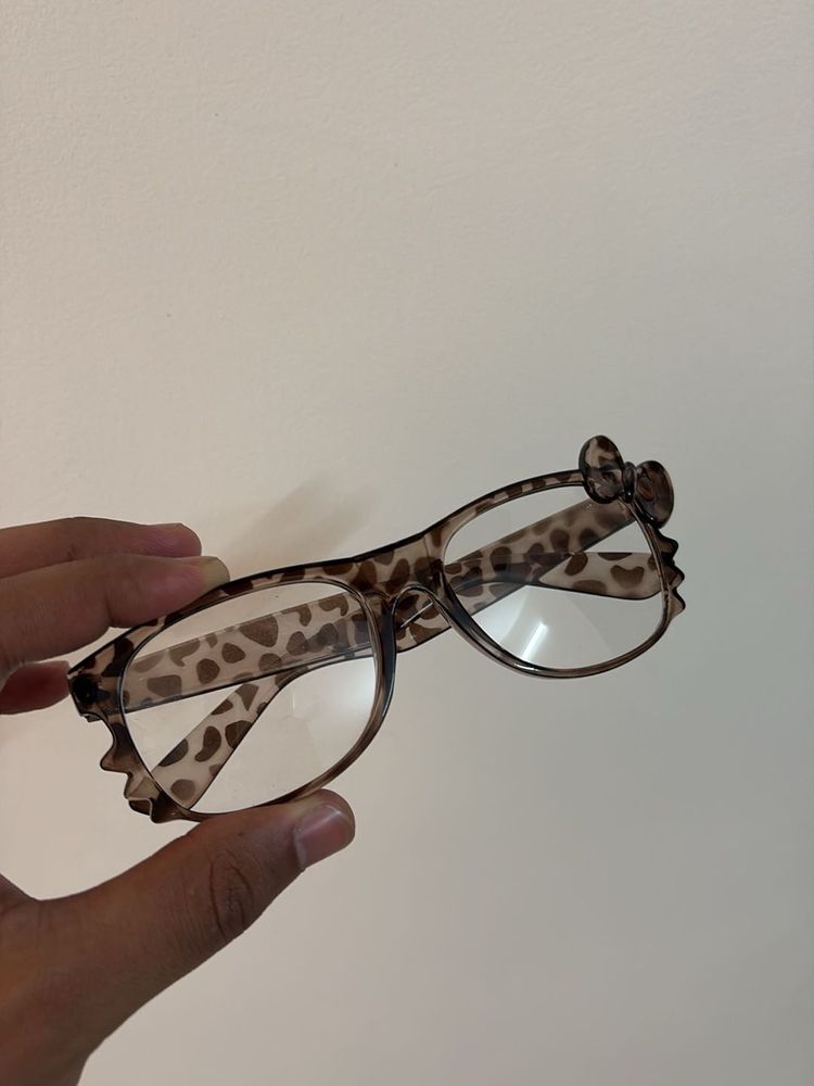 Cute Leopard Print Glasses with Bows