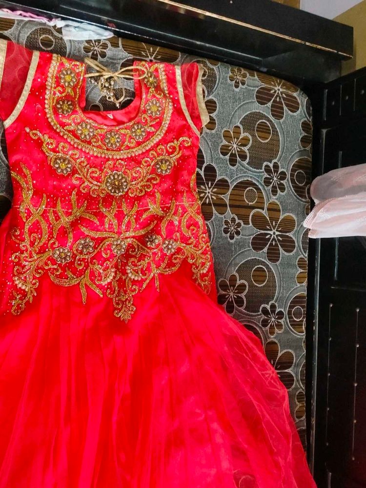 Beautiful Red Embroidered Lehenga Choli