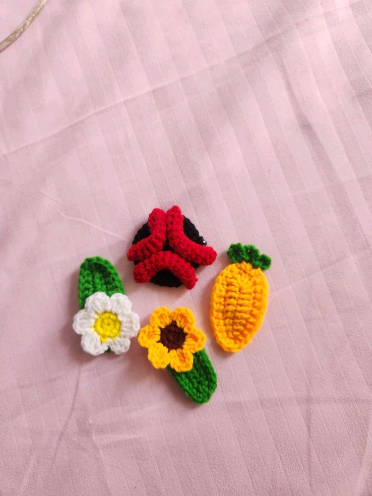 Cute Crochet Hair Clips