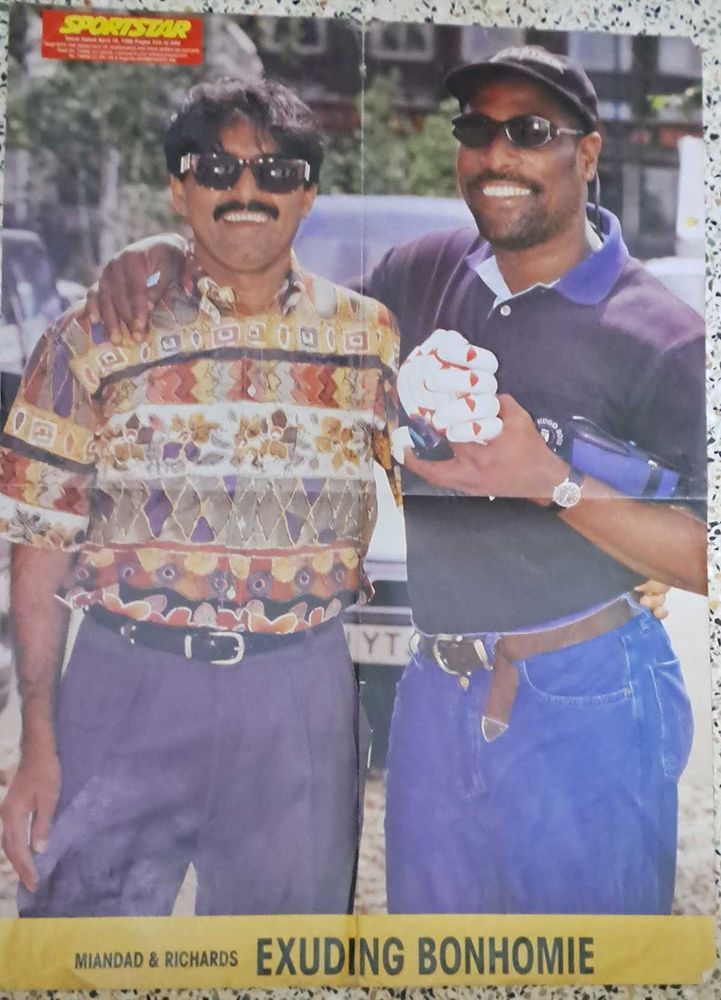 1990s Vintage Cricket Magazine poster