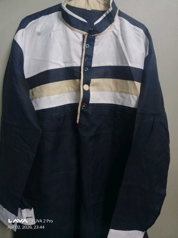 Men's Striped Kurta