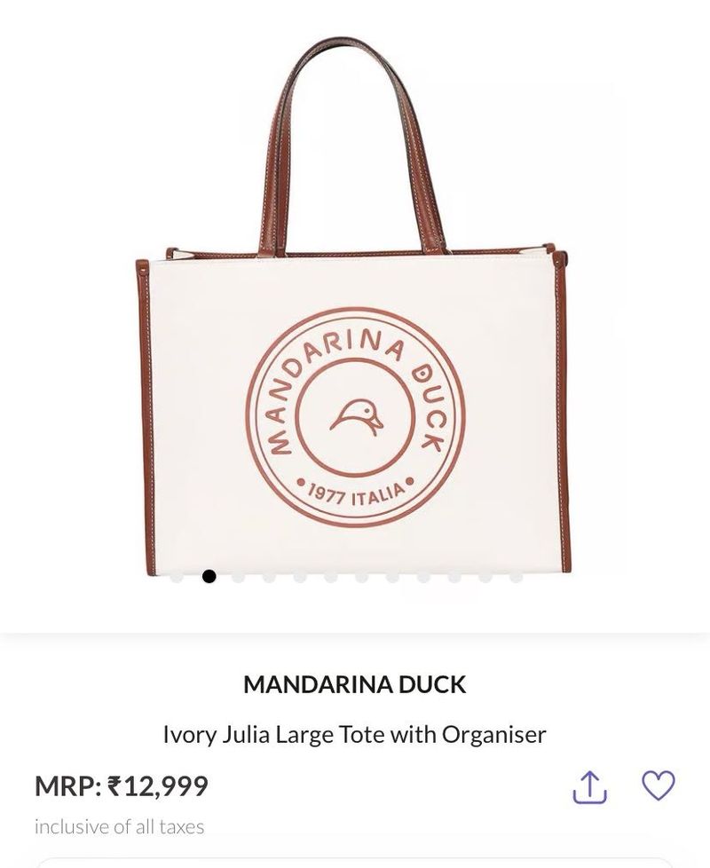 Authentic og Mandarina duck tote bag