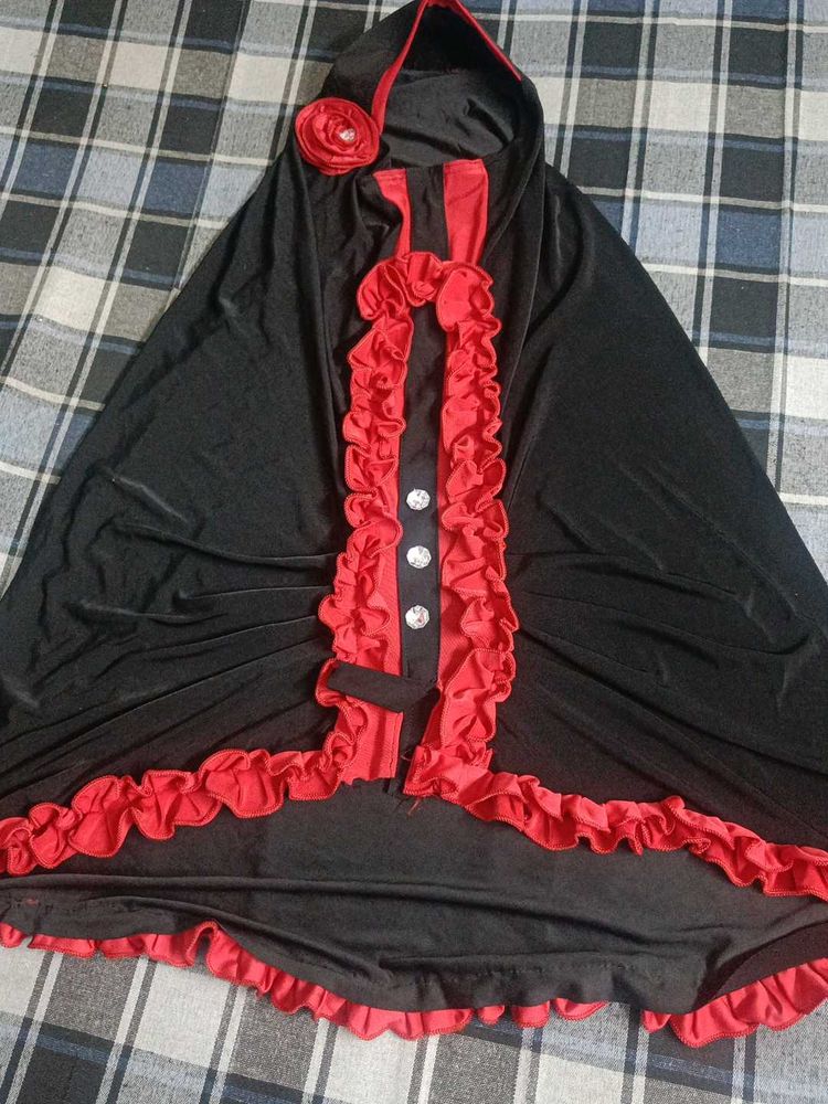 Black &amp; Red hijab