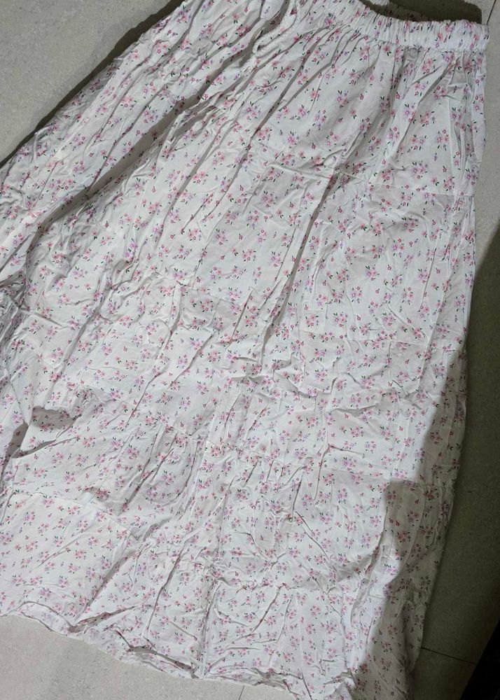 Floral Print Skirt
