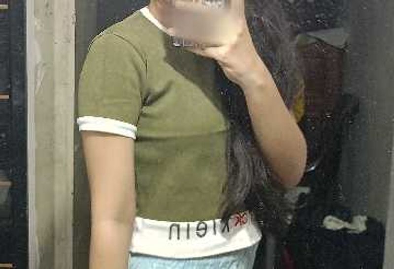💚 Olive Green Crop Top | Casual Ribb
