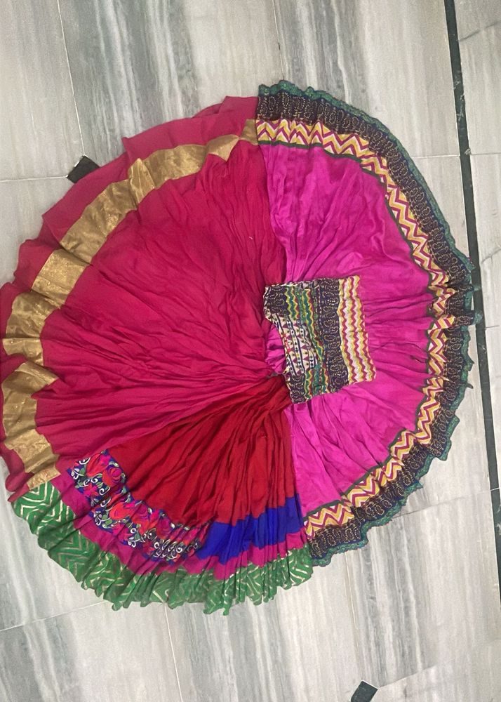 Vibrant Multicolor Lehenga Skirt