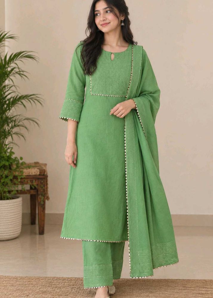 Vibrant Green Kurta Set