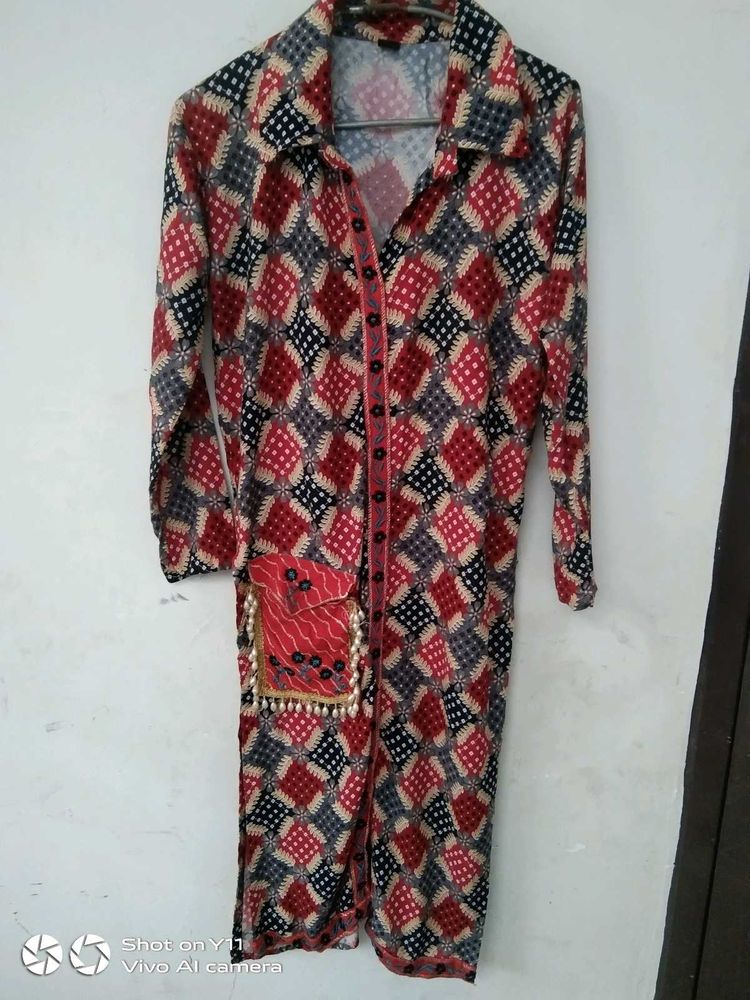 Boho Print Long Kurta