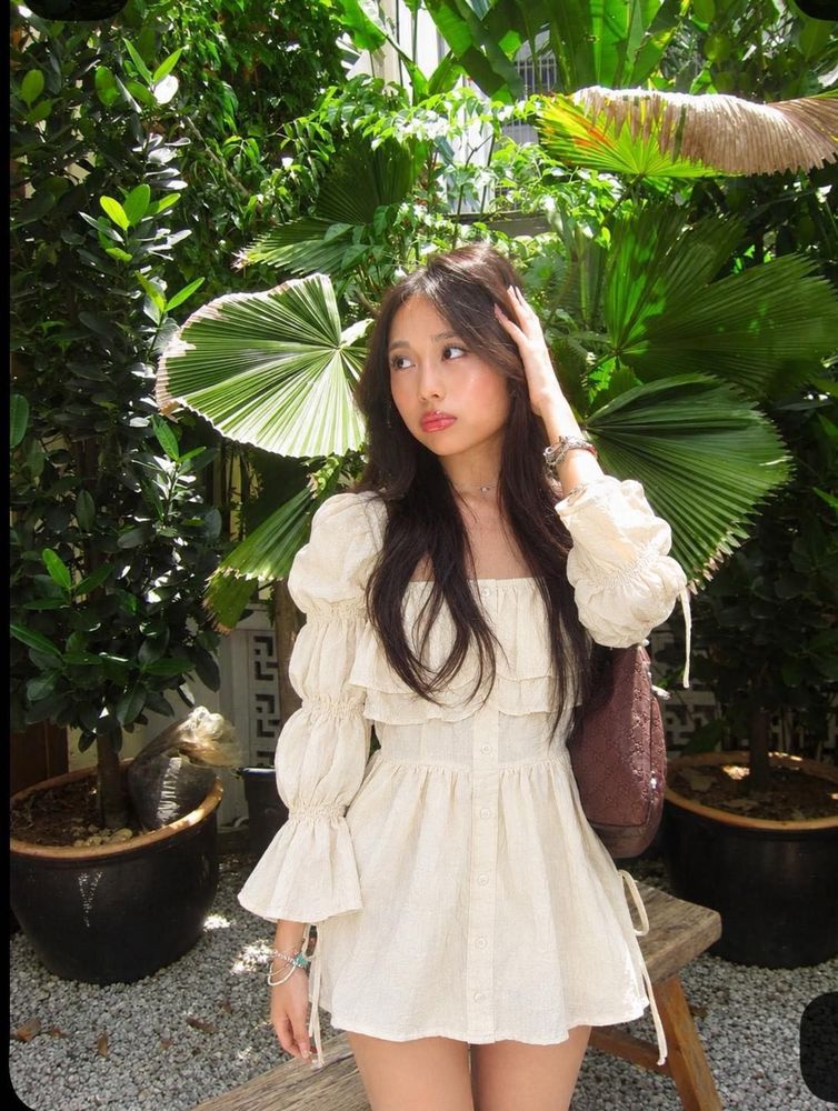 Ruffle Dress ( it has a tie in the back)