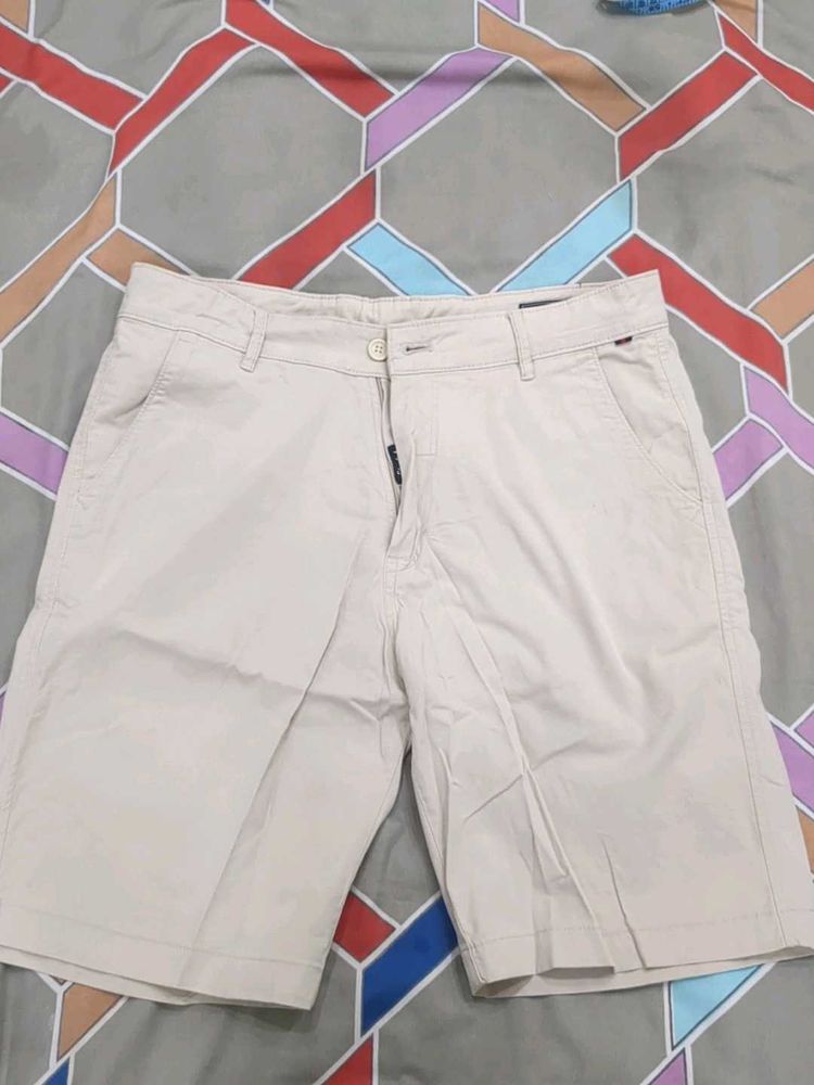 Cantabil Men's Beige Chino Shorts