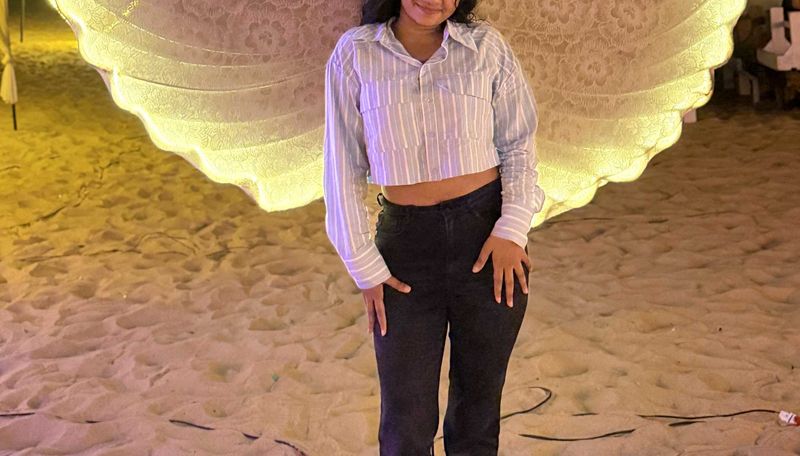 Striped Cropped Button-Up Shirt