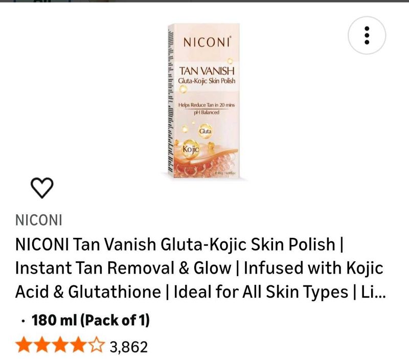 NICONI Tan Vanish Skin Polish