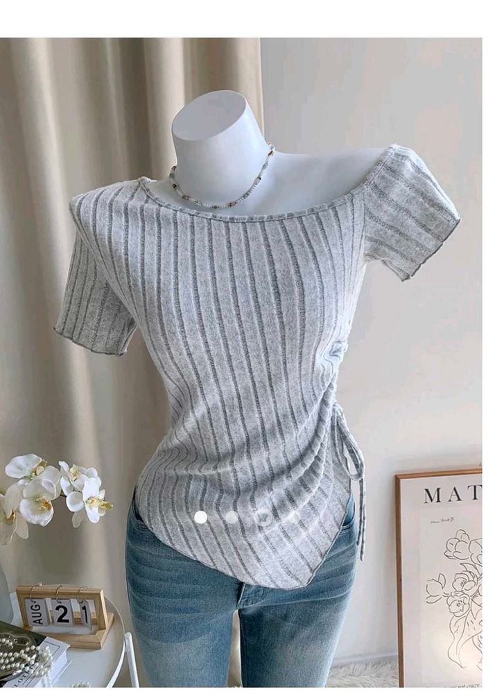 Asymmetrical One Shoulder Top