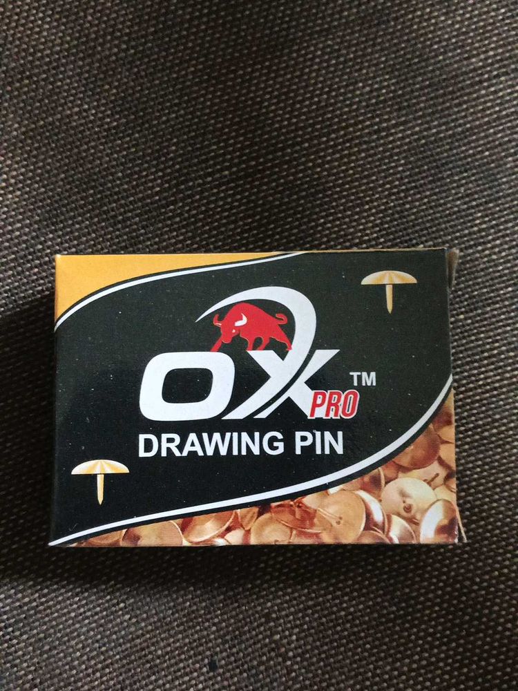 OX Pro Drawing Pins New 10 Box