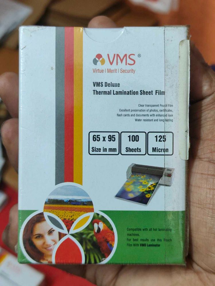 VMS Deluxe Thermal Lamination Sheets 125 Micron
