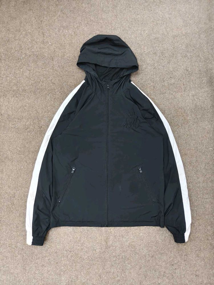 Men's Black Hooded Jacket