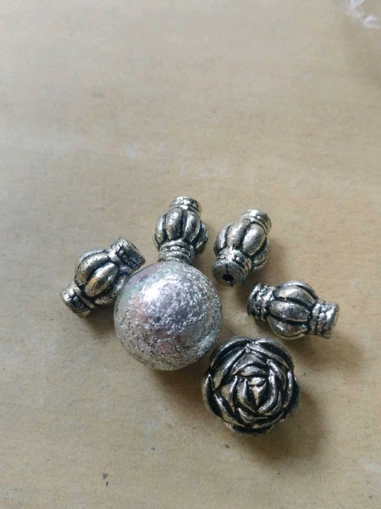Antique Silver oxidised Beads collection