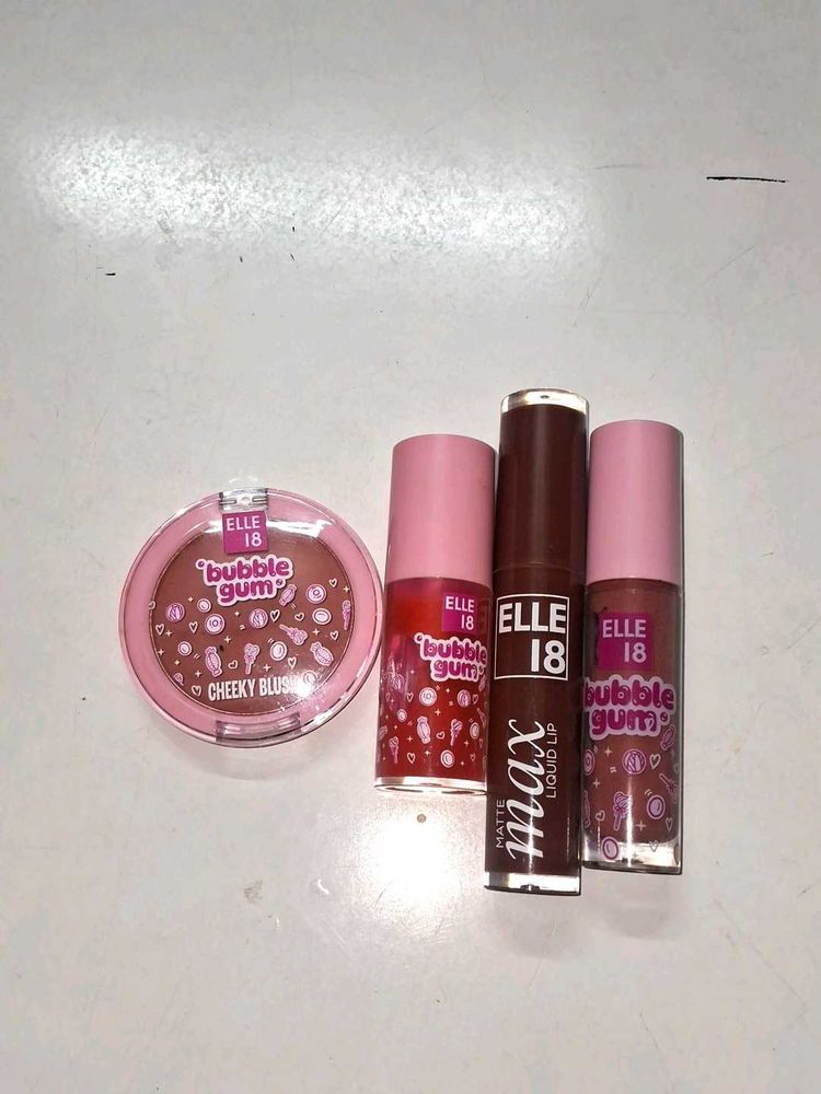 blush lipstick lipgloss