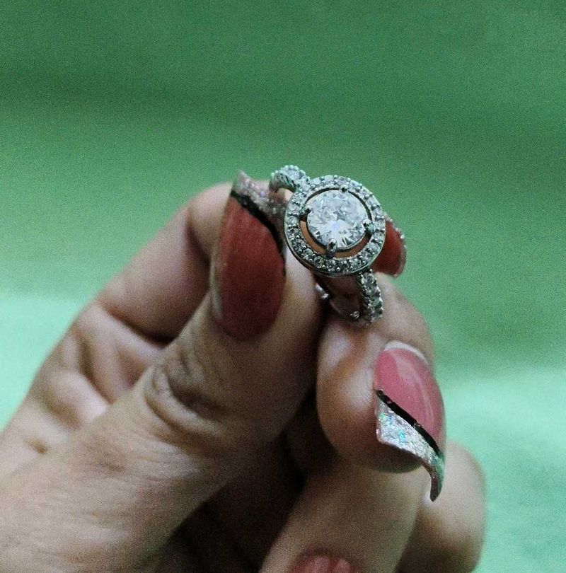 Elegant Halo Ring