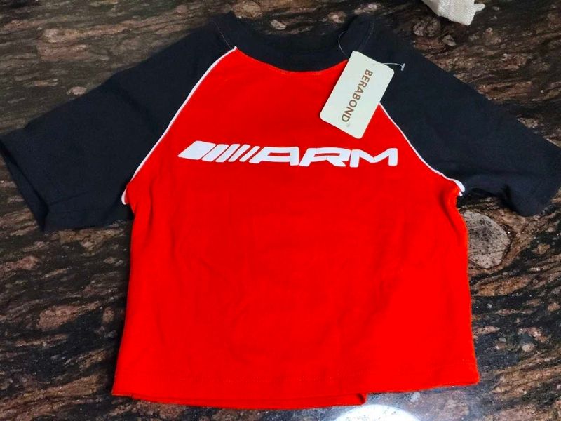 Red &amp; Black Graphic T-Shirt