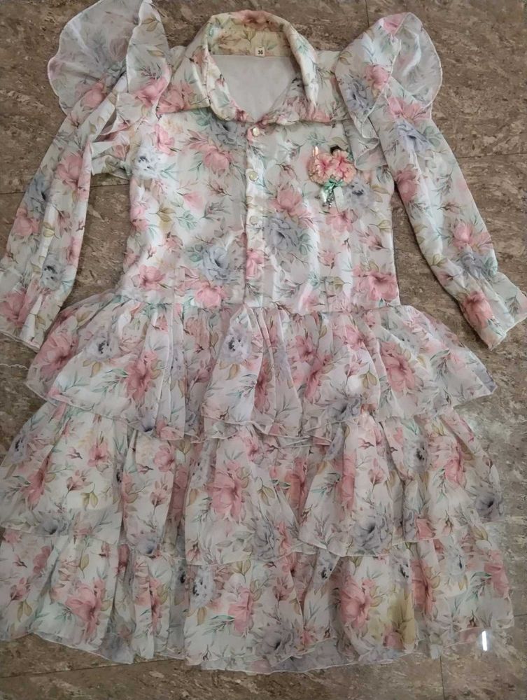 Floral Ruffle Dress