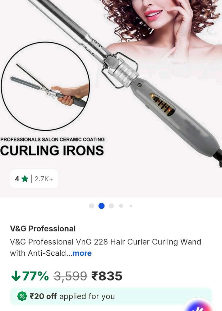 V&amp;G Professional Ceramic Hair Curler