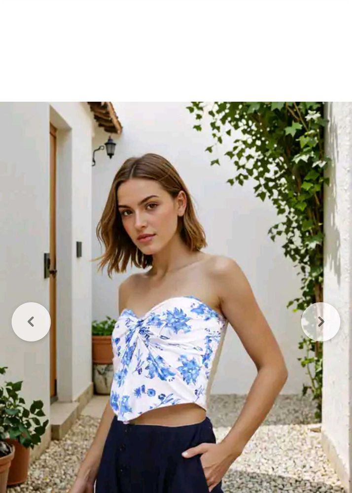 SHEIN Women Cute Front Twisted top