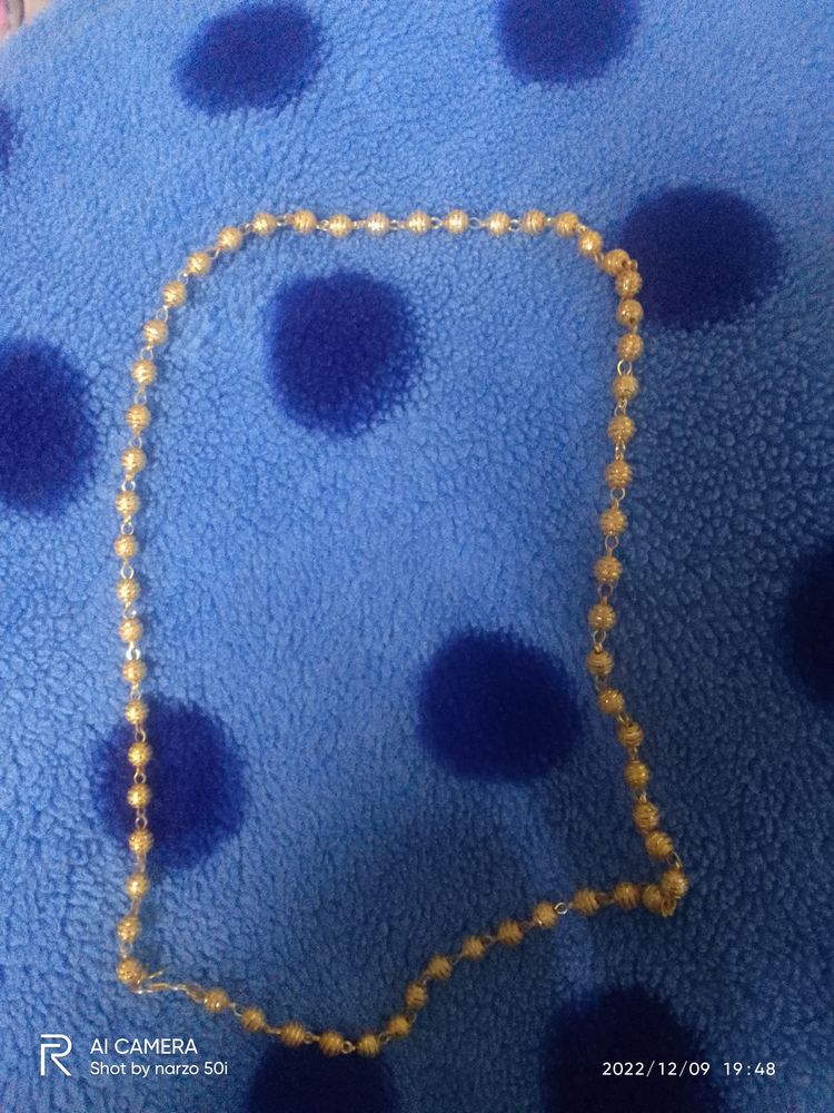 Golden Long Chain And Ring