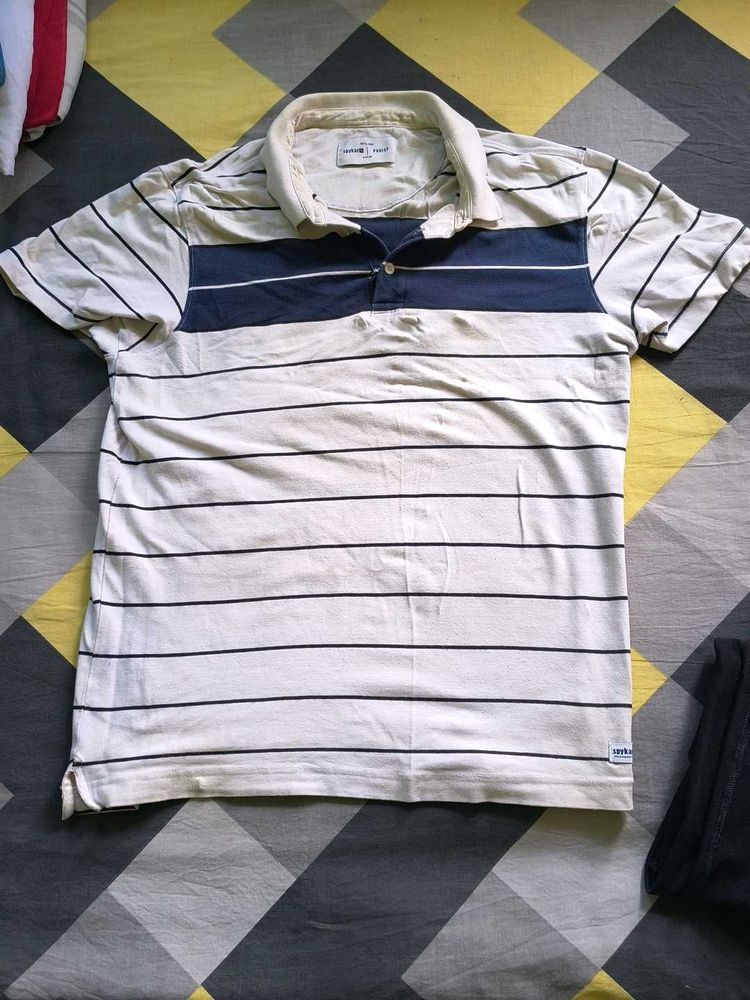 Men's Striped Polo T-Shirt