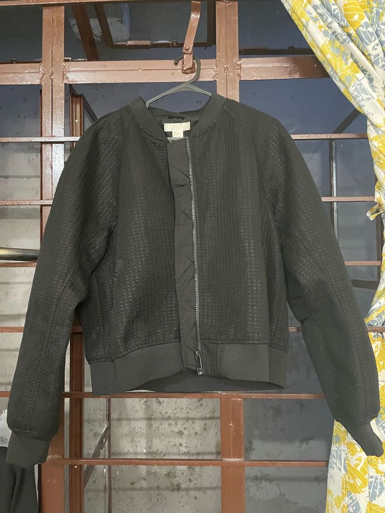 H&amp;M black Bomber Jacket