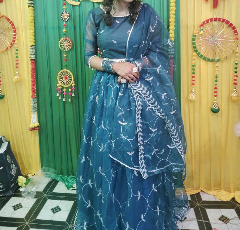 Elegant Teal  lehenga