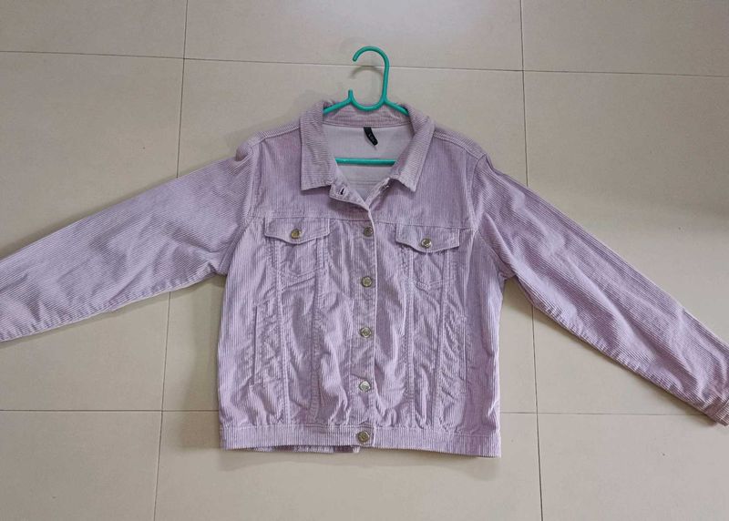 Light Purple Corduroy Jacket