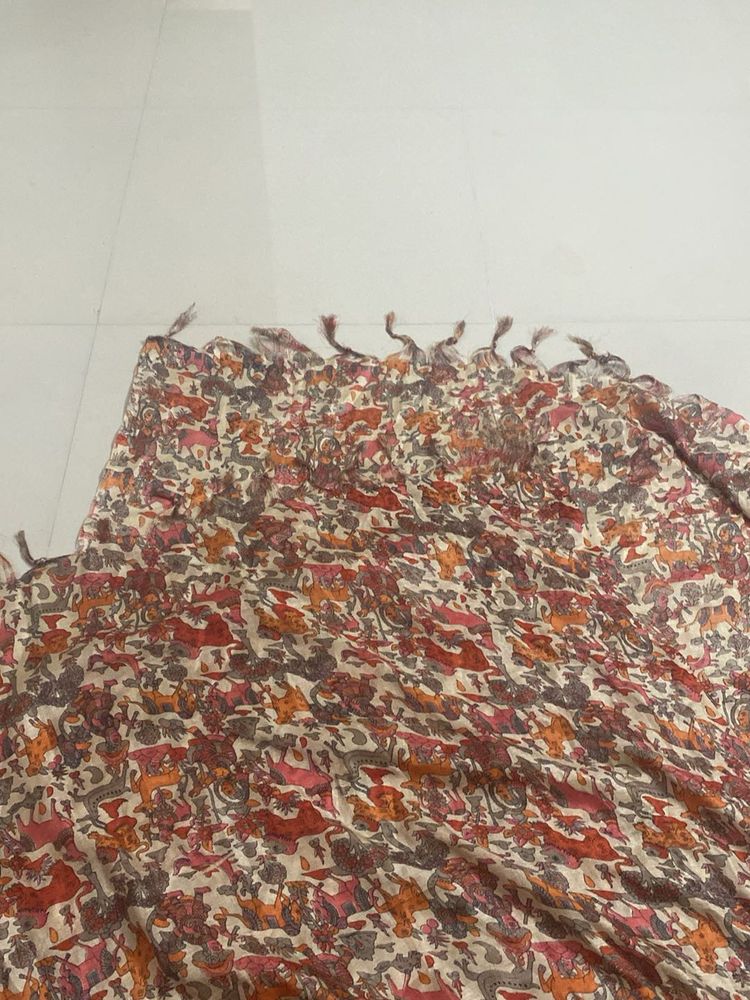 Printed Dupatta with Tassels
