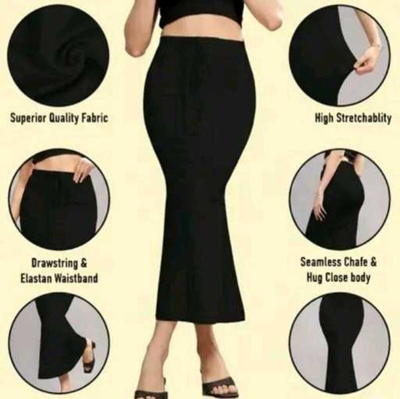 Black High Stretch Shapewear Skirt