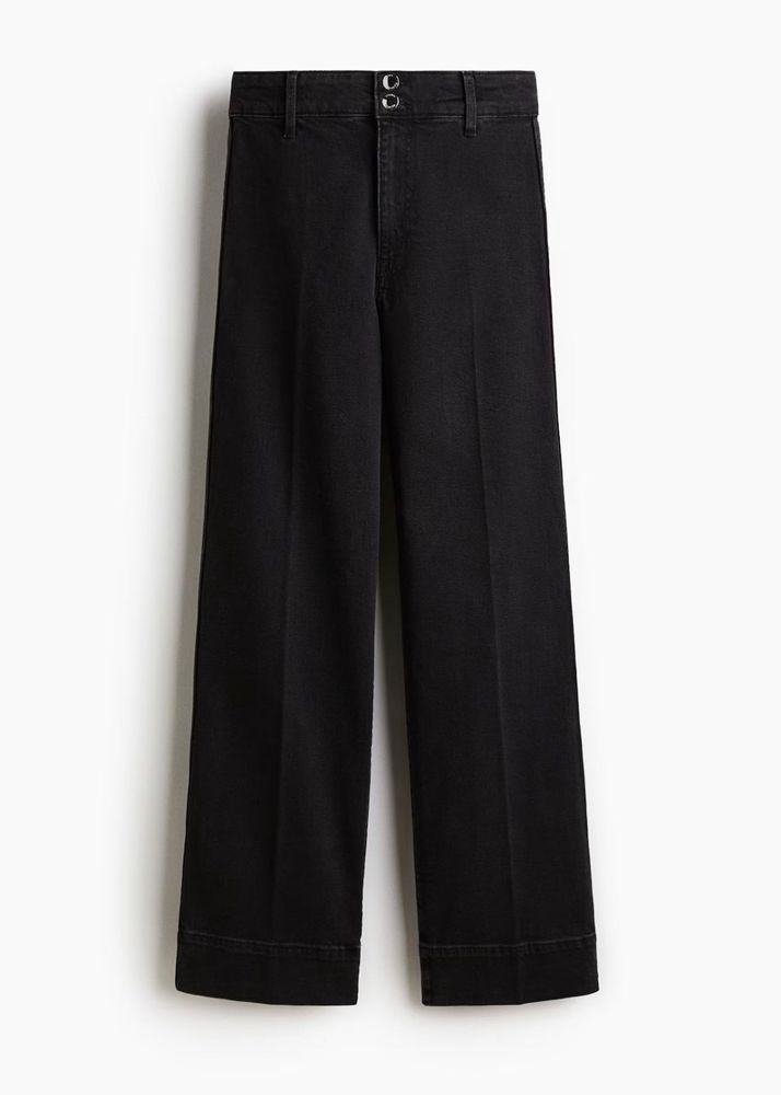 H&amp;M Black Wide Leg Jeans