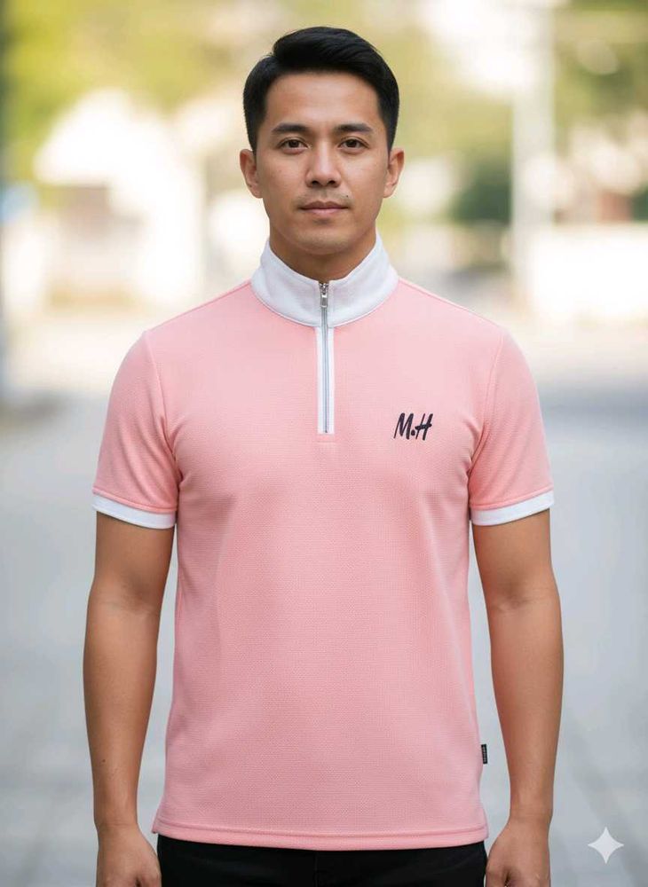 Stylish Pink Polo T-Shirt