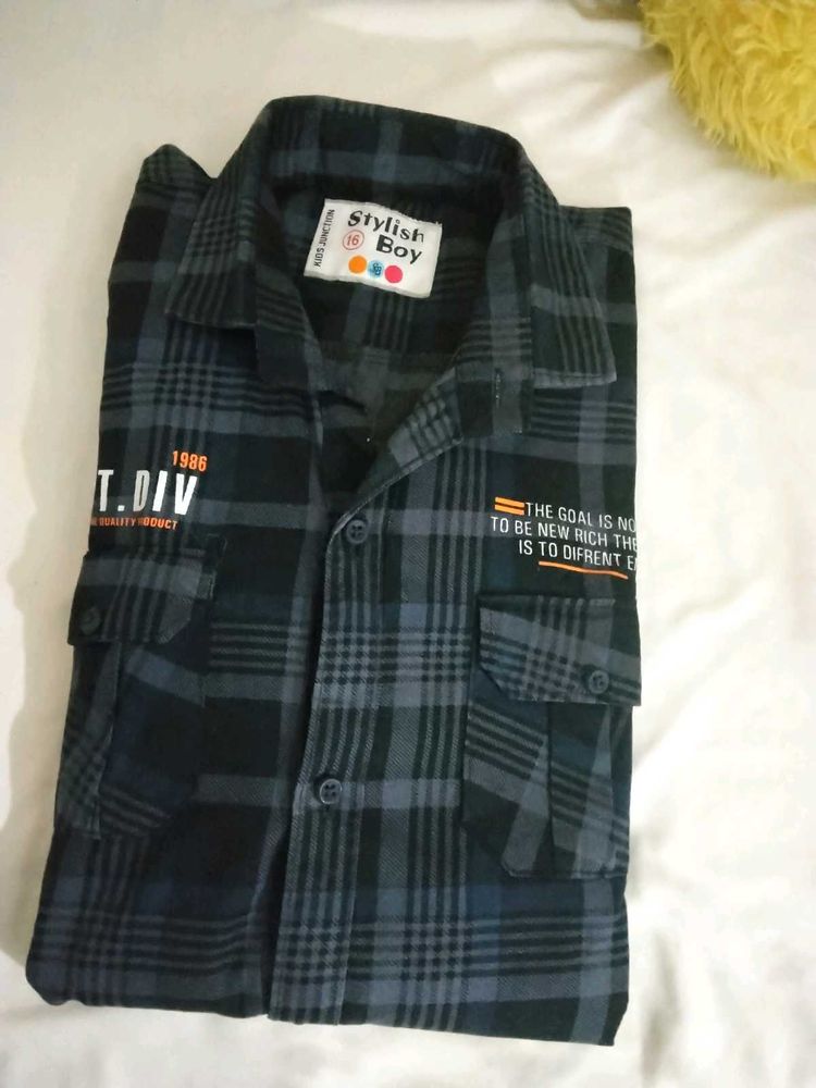 Stylish Boy Plaid Shirt 👕