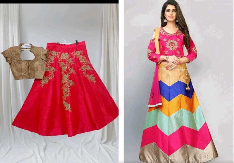2 Combo Cute Girls Lehenga Choli
